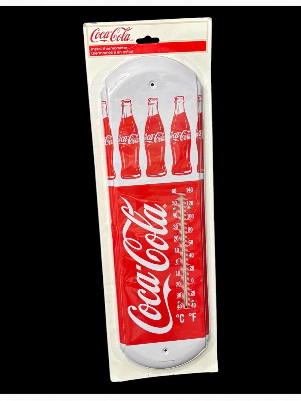 Vintage Style Coca-Cola Metal Wall Thermometer